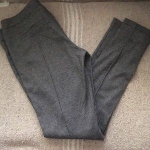 Black and white cigarette pants